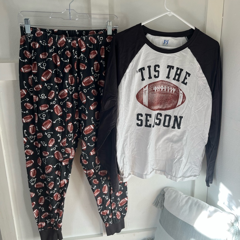 The Children's Place Football Pajama Set - Black and White